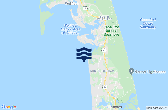 Mappa delle Getijden in Sunken Meadow Beach, United States