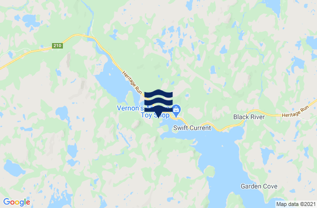 Mappa delle Getijden in Swift Current, Canada