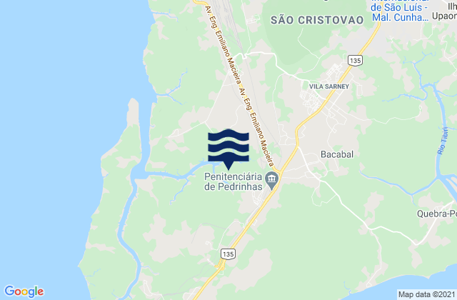 Mappa delle Getijden in São Luís, Brazil
