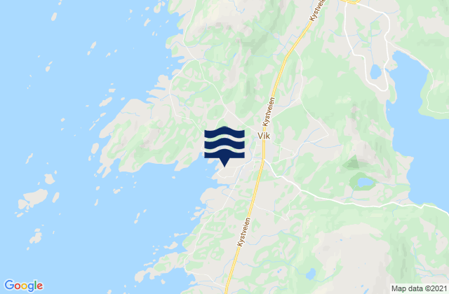Mappa delle Getijden in Sømna, Norway