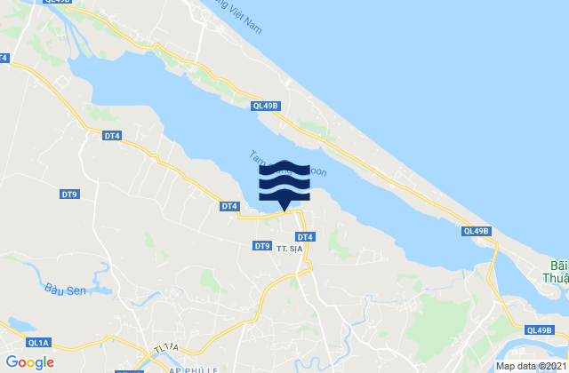 Mappa delle Getijden in Sịa, Vietnam