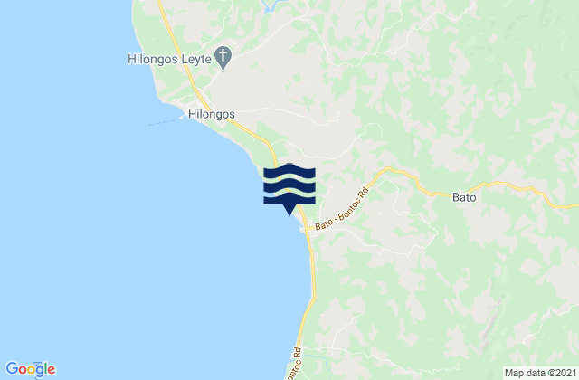 Mappa delle Getijden in Tabonoc, Philippines