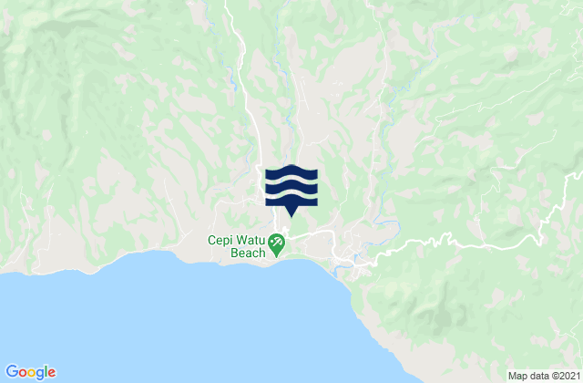 Mappa delle Getijden in Tado, Indonesia