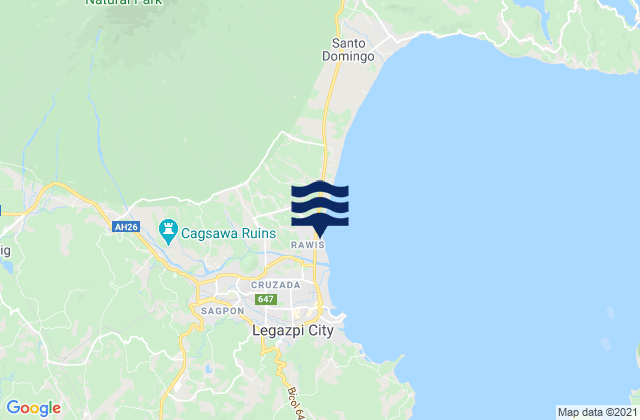 Mappa delle Getijden in Tagas, Philippines