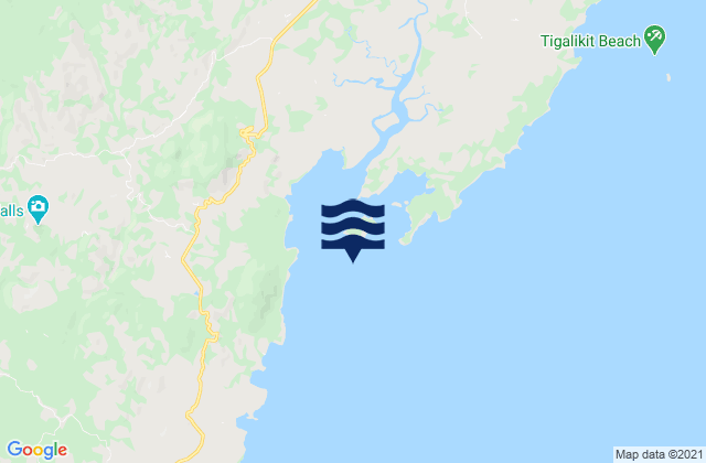 Mappa delle Getijden in Taguite Bay, Philippines