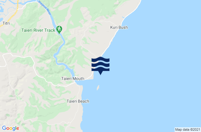 Mappa delle Getijden in Taieri Island/Moturata, New Zealand