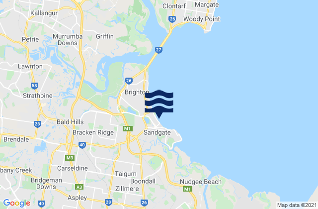 Mappa delle Getijden in Taigum, Australia