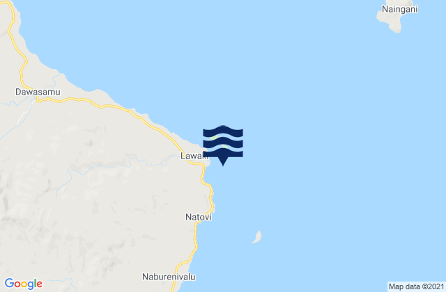 Mappa delle Getijden in Tailevu Point, Fiji