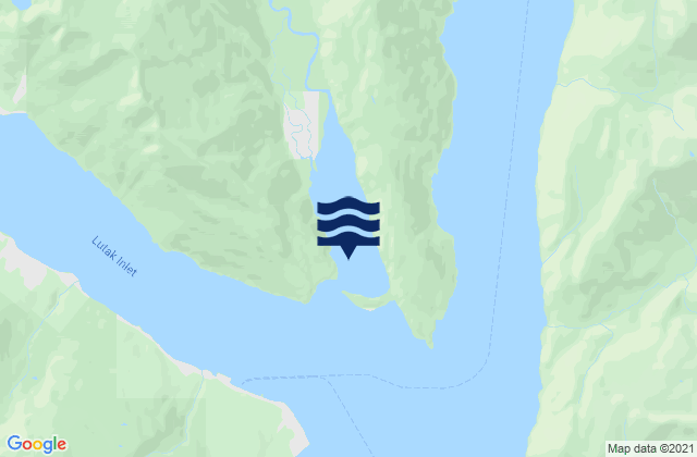Mappa delle Getijden in Taiyasanka Harbor (Taiya Inlet), United States