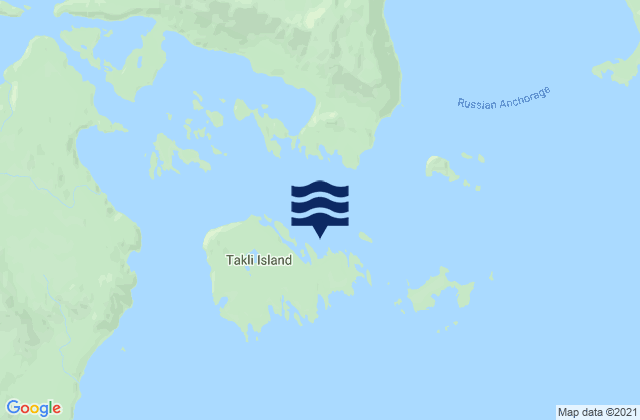 Mappa delle Getijden in Takli Island (Shelikof Strait), United States