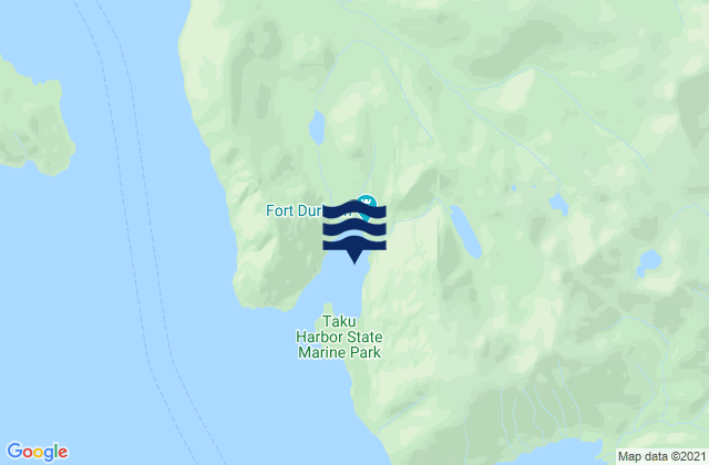 Mappa delle Getijden in Taku Harbor, United States