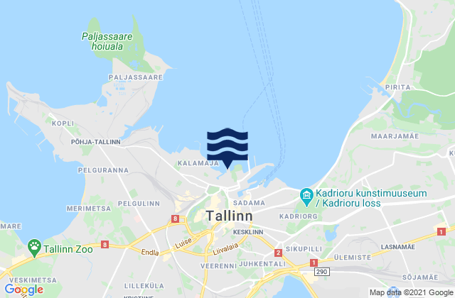 Mappa delle Getijden in Tallinn, Estonia