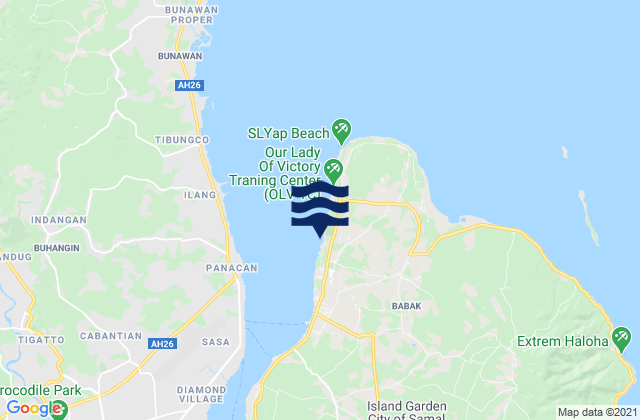 Mappa delle Getijden in Tambo, Philippines