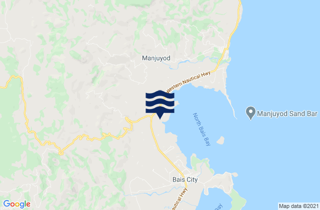 Mappa delle Getijden in Tamiso, Philippines