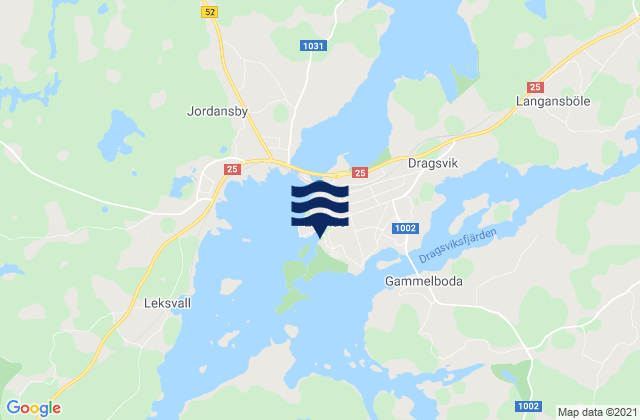 Mappa delle Getijden in Tammisaari, Finland