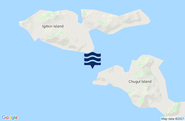 Mappa delle Getijden in Tanager Point Chugul Island, United States