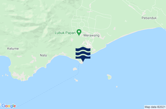 Mappa delle Getijden in Tandjung Butun (Linga Island), Indonesia