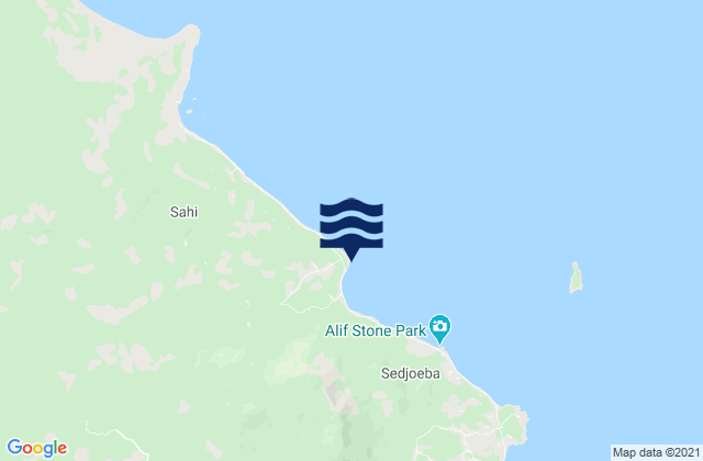 Mappa delle Getijden in Tanjung, Indonesia
