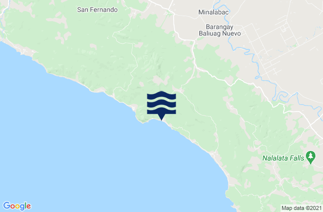 Mappa delle Getijden in Tariric, Philippines