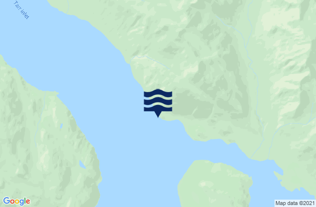Mappa delle Getijden in Tarr Inlet, United States