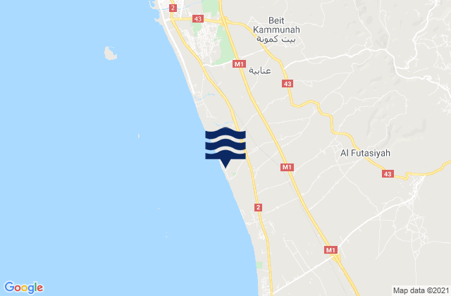 Mappa delle Getijden in Tartus District, Syria