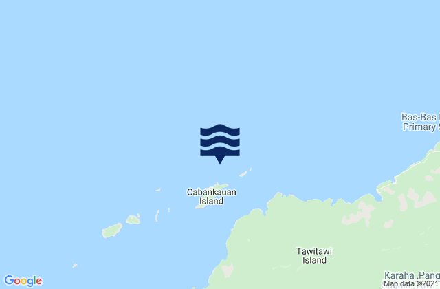 Mappa delle Getijden in Tataan Pass (Tawitawi Island), Philippines