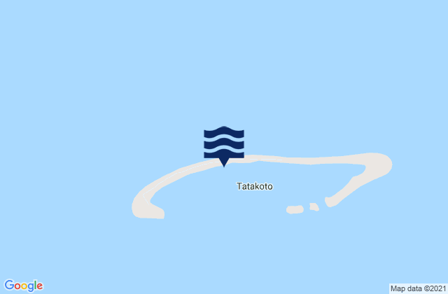 Mappa delle Getijden in Tatakoto, French Polynesia