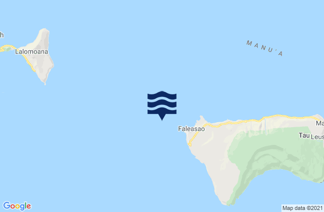 Mappa delle Getijden in Tau Island, American Samoa