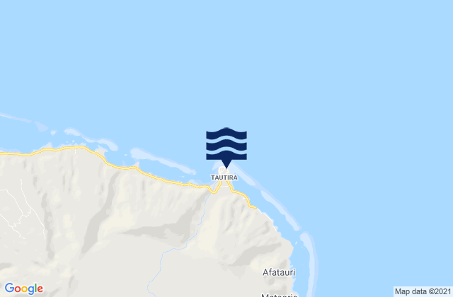 Mappa delle Getijden in Tautira, French Polynesia