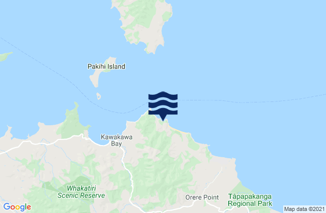 Mappa delle Getijden in Tawhitokino Beach, New Zealand