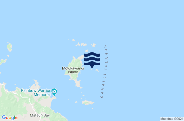 Mappa delle Getijden in Te Anaputa Island, New Zealand