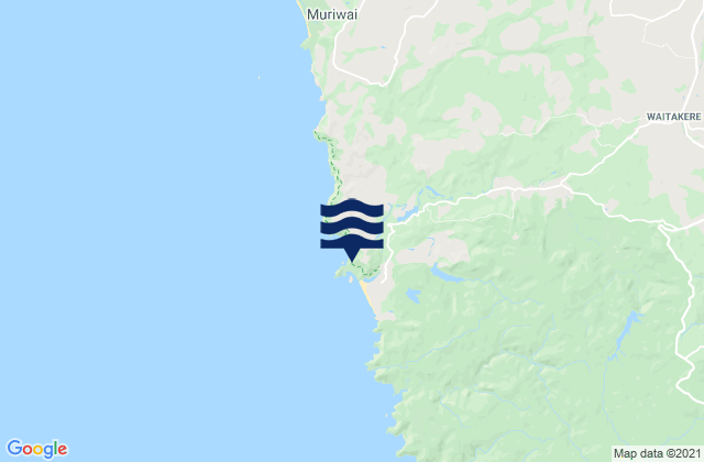 Mappa delle Getijden in Te Henga (Bethells Beach) Auckland, New Zealand