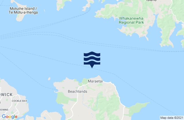 Mappa delle Getijden in Te Pene Beach, New Zealand
