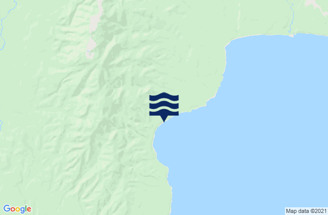Mappa delle Getijden in Teal Bay, New Zealand
