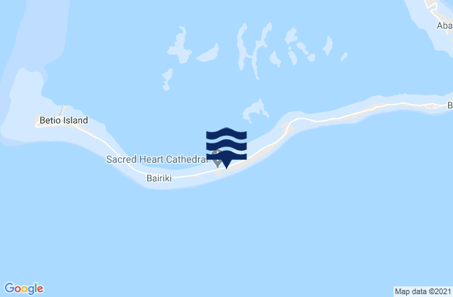 Mappa delle Getijden in Teaoraereke Village, Kiribati