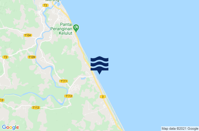 Mappa delle Getijden in Terengganu, Malaysia