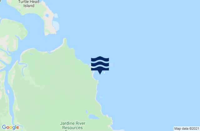 Mappa delle Getijden in Tern Island, Australia