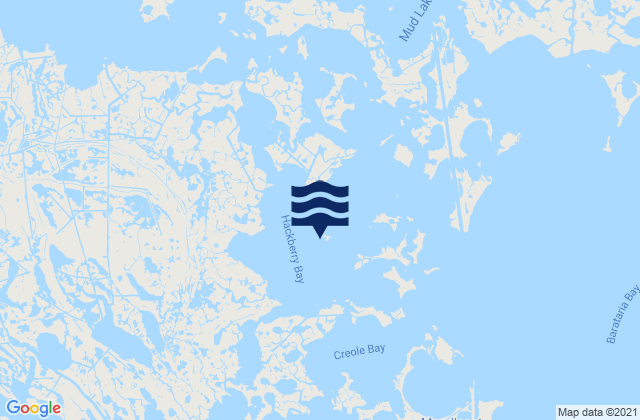 Mappa delle Getijden in Texaco Dock Hackberry Bay, United States