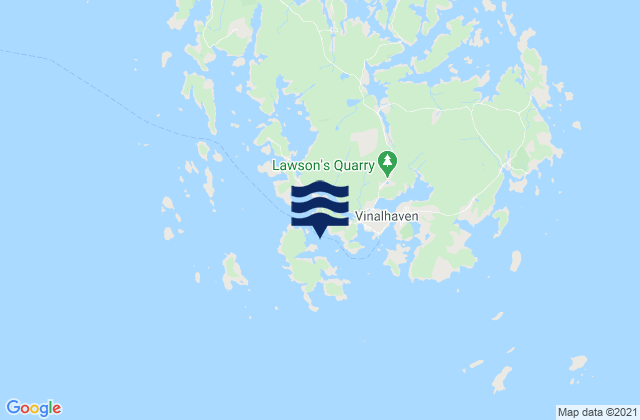 Mappa delle Getijden in The Reach NNE of Green Island, United States