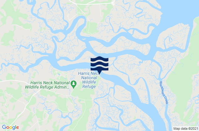Mappa delle Getijden in Thomas Landing S. Newport River, United States