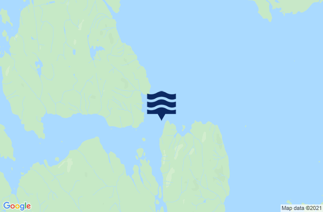 Mappa delle Getijden in Thorne Island, United States