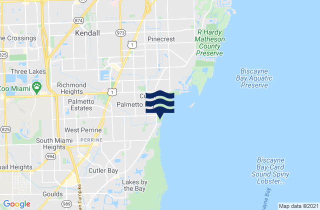 Mappa delle Getijden in Three Lakes, United States
