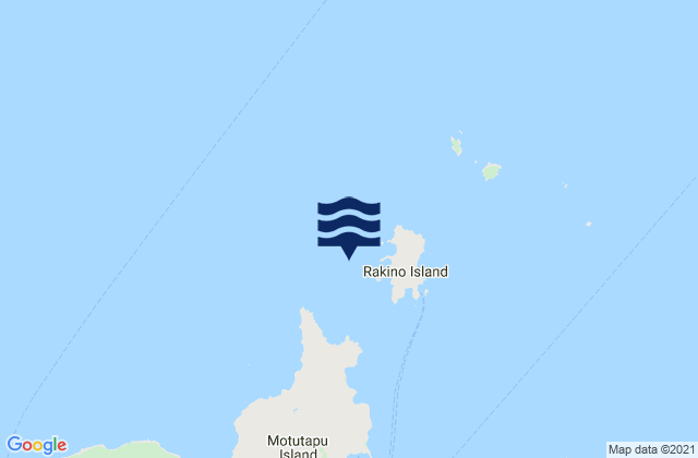 Mappa delle Getijden in Three Sisters, New Zealand