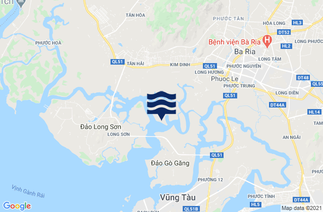 Mappa delle Getijden in Thành Phố Bà Rịa, Vietnam
