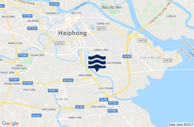 Mappa delle Getijden in Thành Phố Hải Phòng, Vietnam