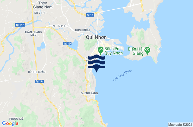 Mappa delle Getijden in Thành Phố Quy Nhơn, Vietnam