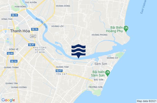 Mappa delle Getijden in Thành Phố Thanh Hóa, Vietnam