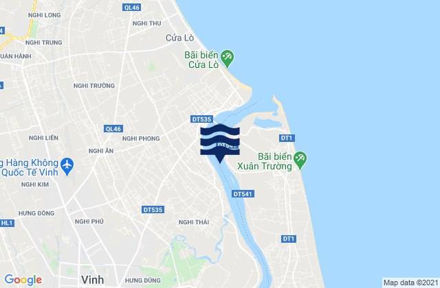 Mappa delle Getijden in Thành Phố Vinh, Vietnam