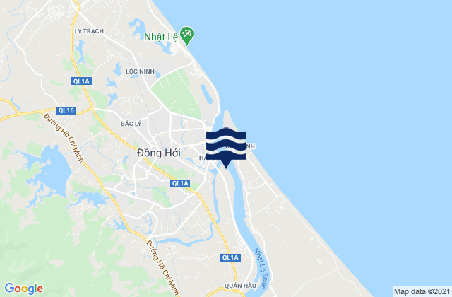 Mappa delle Getijden in Thành Phố Đồng Hới, Vietnam