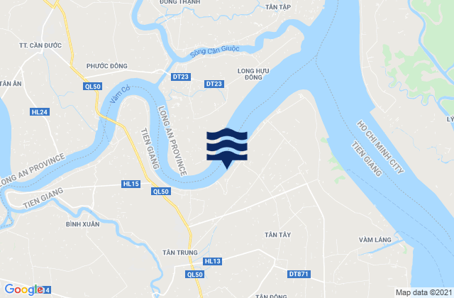 Mappa delle Getijden in Thị Xã Gò Công, Vietnam